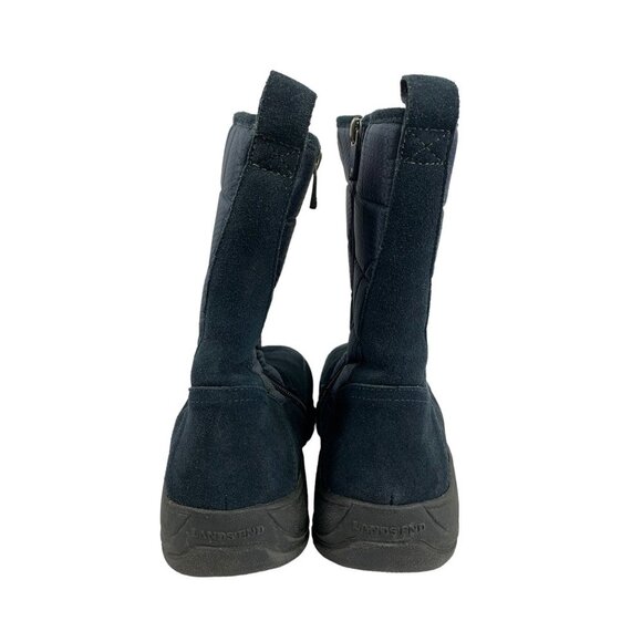 Lands Ends Women's Navy Blue Winter Boots - Picture 4 of 6